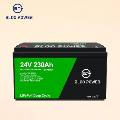 Batterie lithium-ion 24 V 230 Ah.
